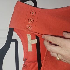 Banana Republic Orange Dress with Button Detail